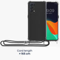Oppo Find X3 Lite Silicone Necklace Phone Case Clear