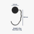 kwmobile Tisch Handtaschenhalter Haken - Faltbare Antirutsch Taschenhaken Halterung Handtaschen - Sonstiges