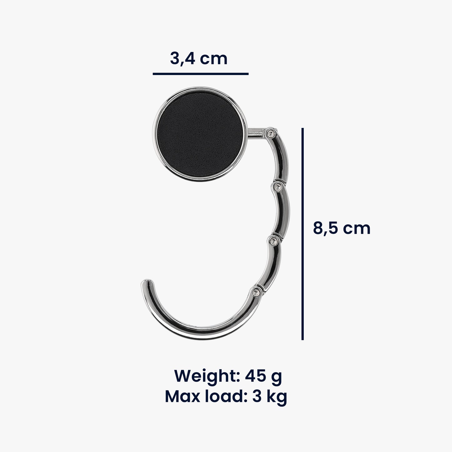 kwmobile Tisch Handtaschenhalter Haken - Faltbare Antirutsch Taschenhaken Halterung Handtaschen - Sonstiges