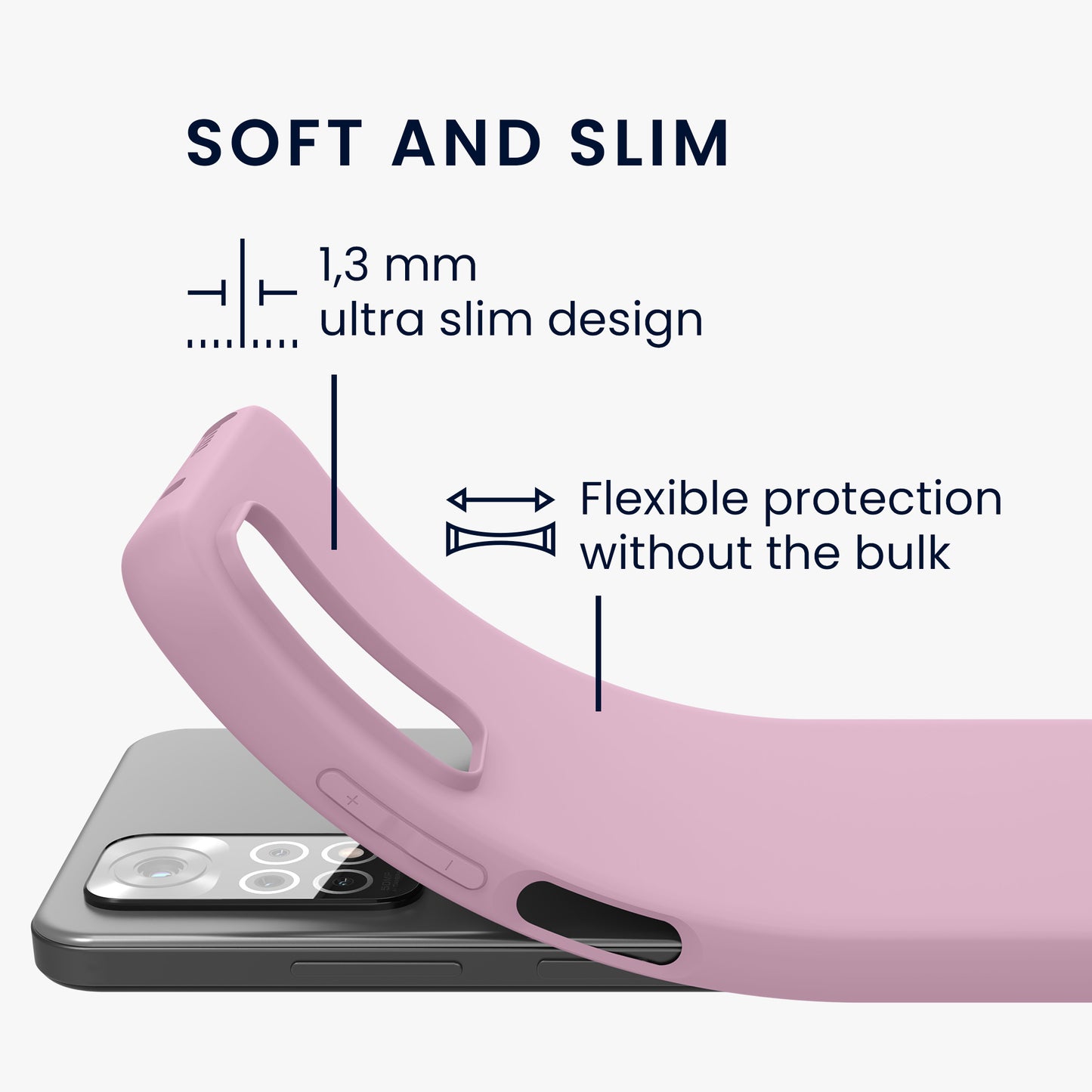 kwmobile Phone Case for Xiaomi Redmi Note 11 / Note 11S - Protective Cover
