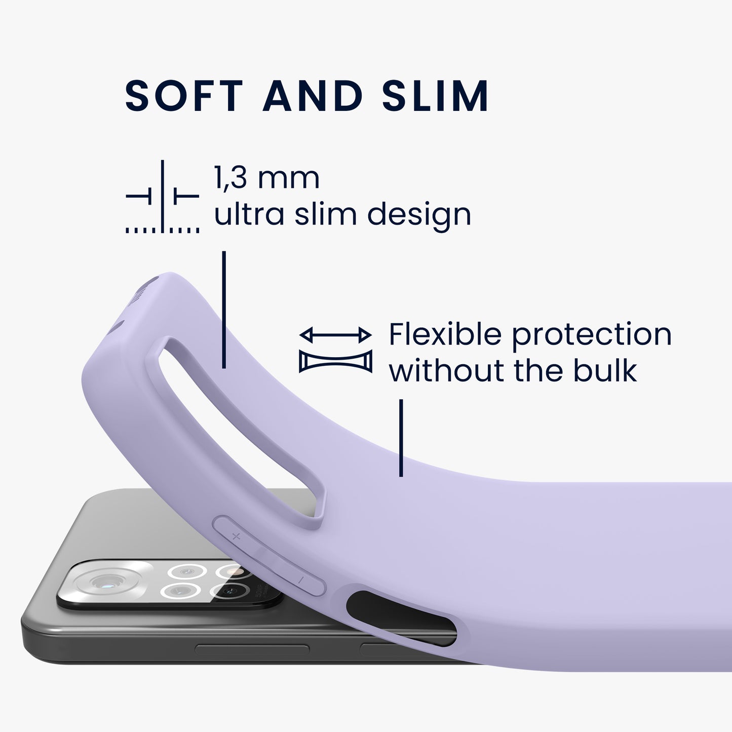 kwmobile Phone Case for Xiaomi Redmi Note 11 / Note 11S - Protective Cover
