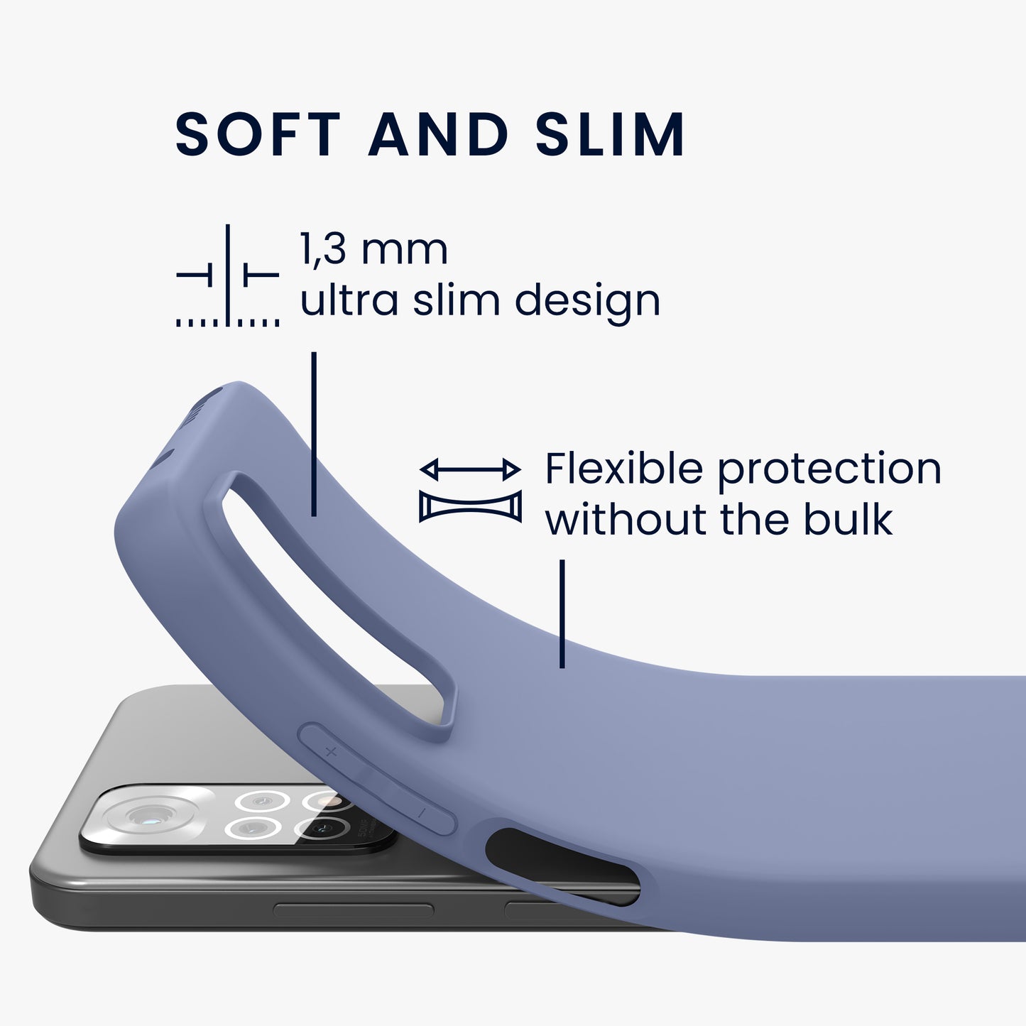 kwmobile Phone Case for Xiaomi Redmi Note 11 / Note 11S - Protective Cover