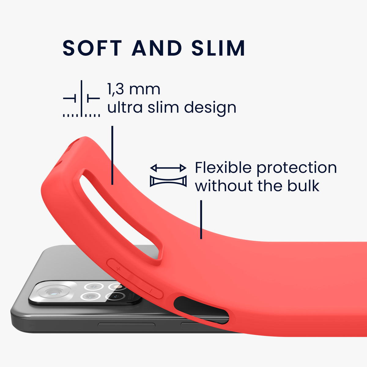 kwmobile Phone Case for Xiaomi Redmi Note 11 / Note 11S - Protective Cover