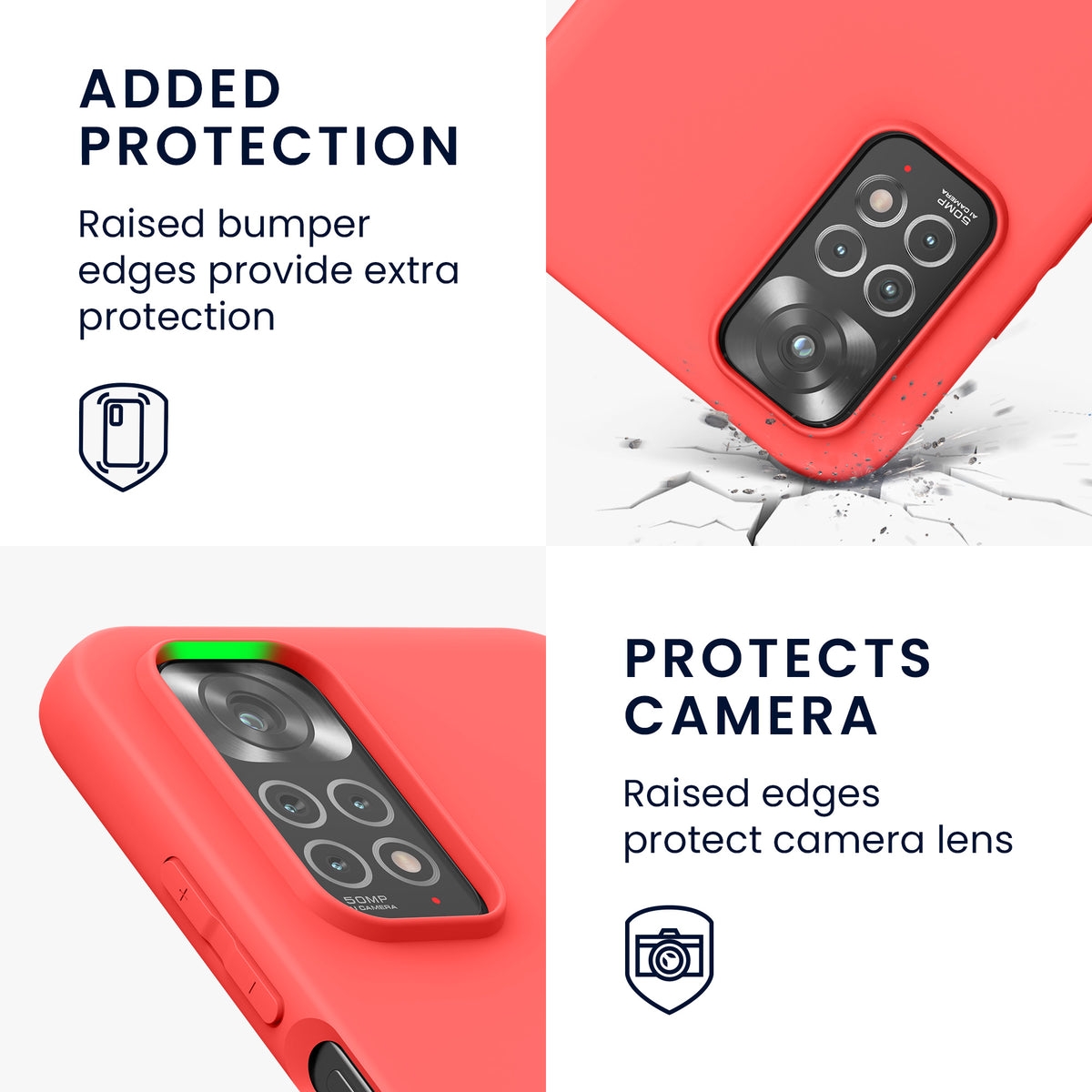 kwmobile Phone Case for Xiaomi Redmi Note 11 / Note 11S - Protective Cover