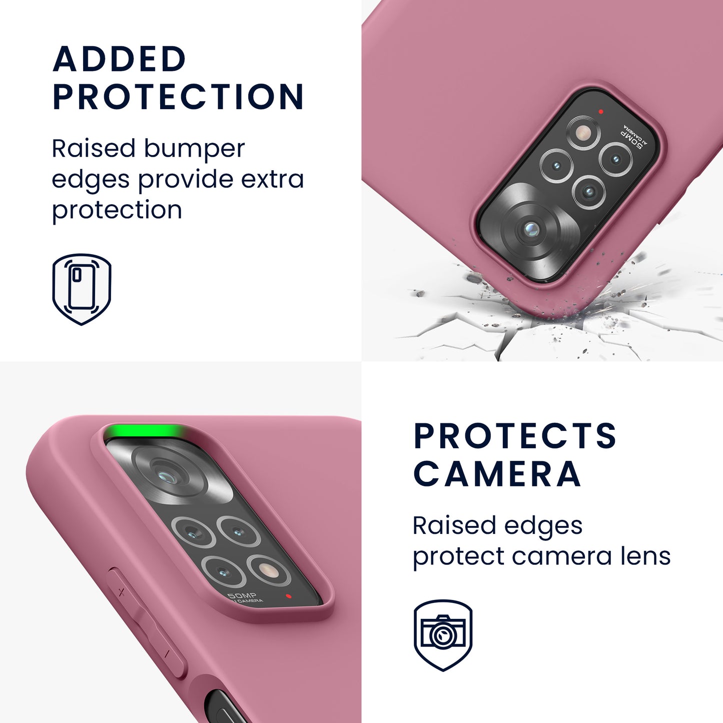 kwmobile Phone Case for Xiaomi Redmi Note 11 / Note 11S - Protective Cover