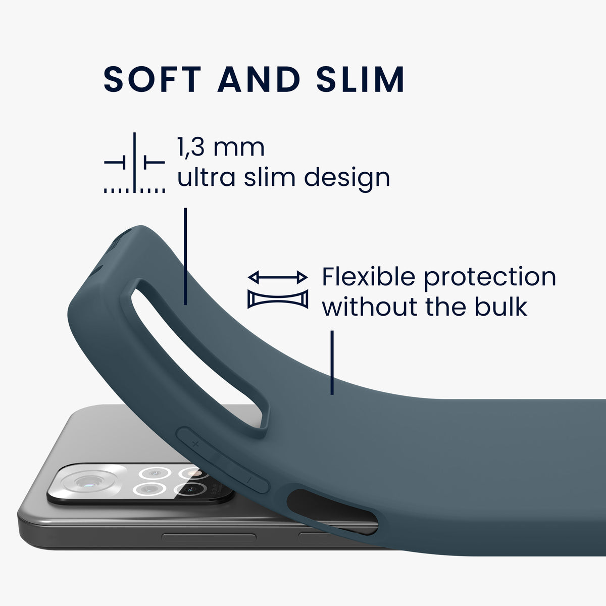 kwmobile Phone Case for Xiaomi Redmi Note 11 / Note 11S - Protective Cover