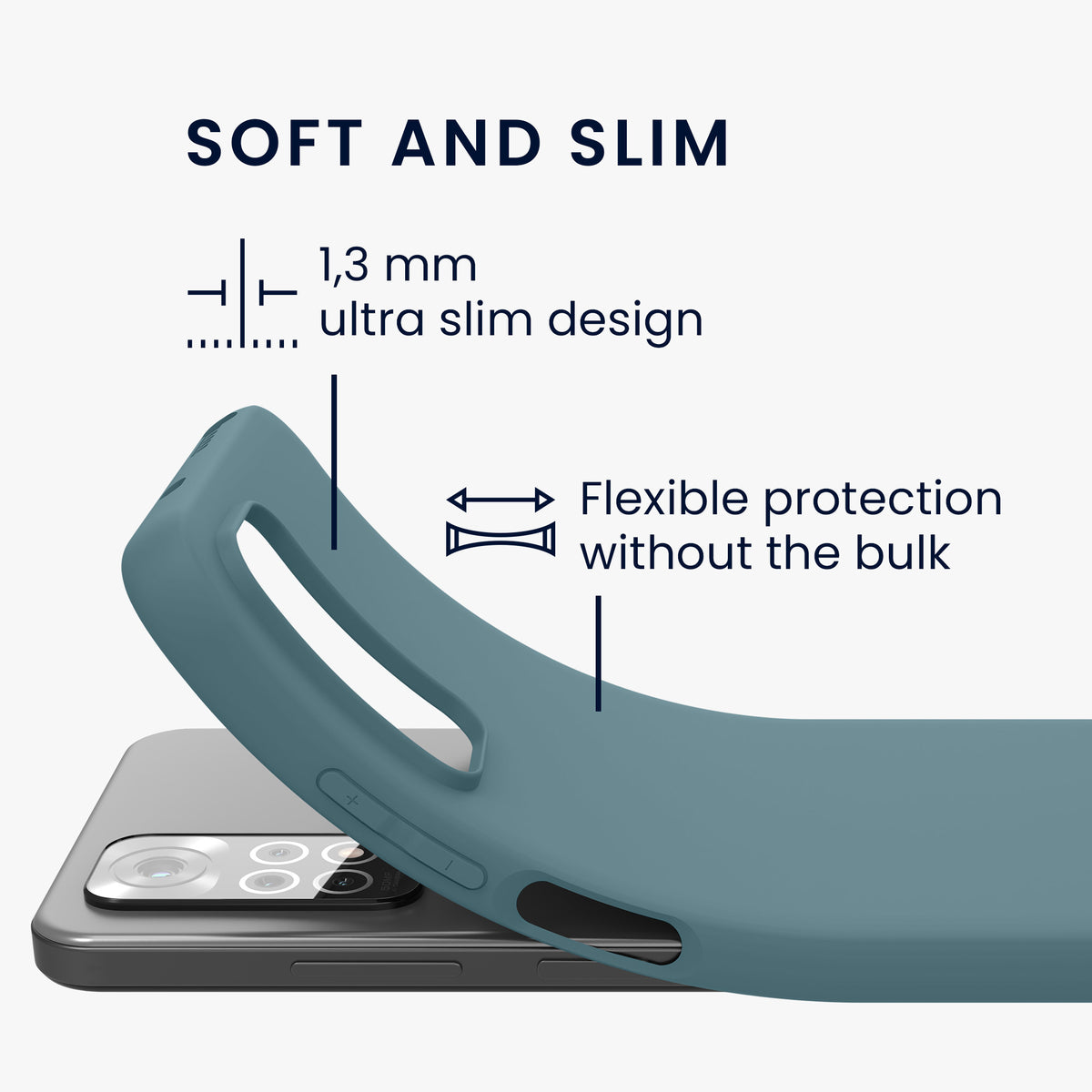kwmobile Phone Case for Xiaomi Redmi Note 11 / Note 11S - Protective Cover