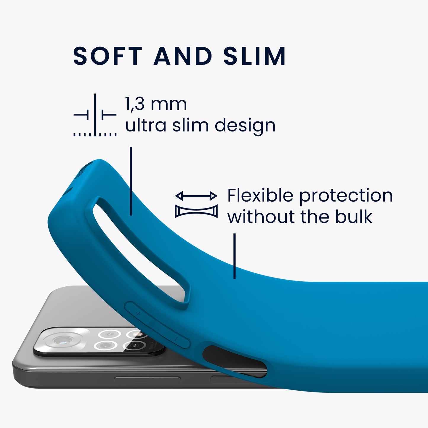 kwmobile Phone Case for Xiaomi Redmi Note 11 / Note 11S - Protective Cover