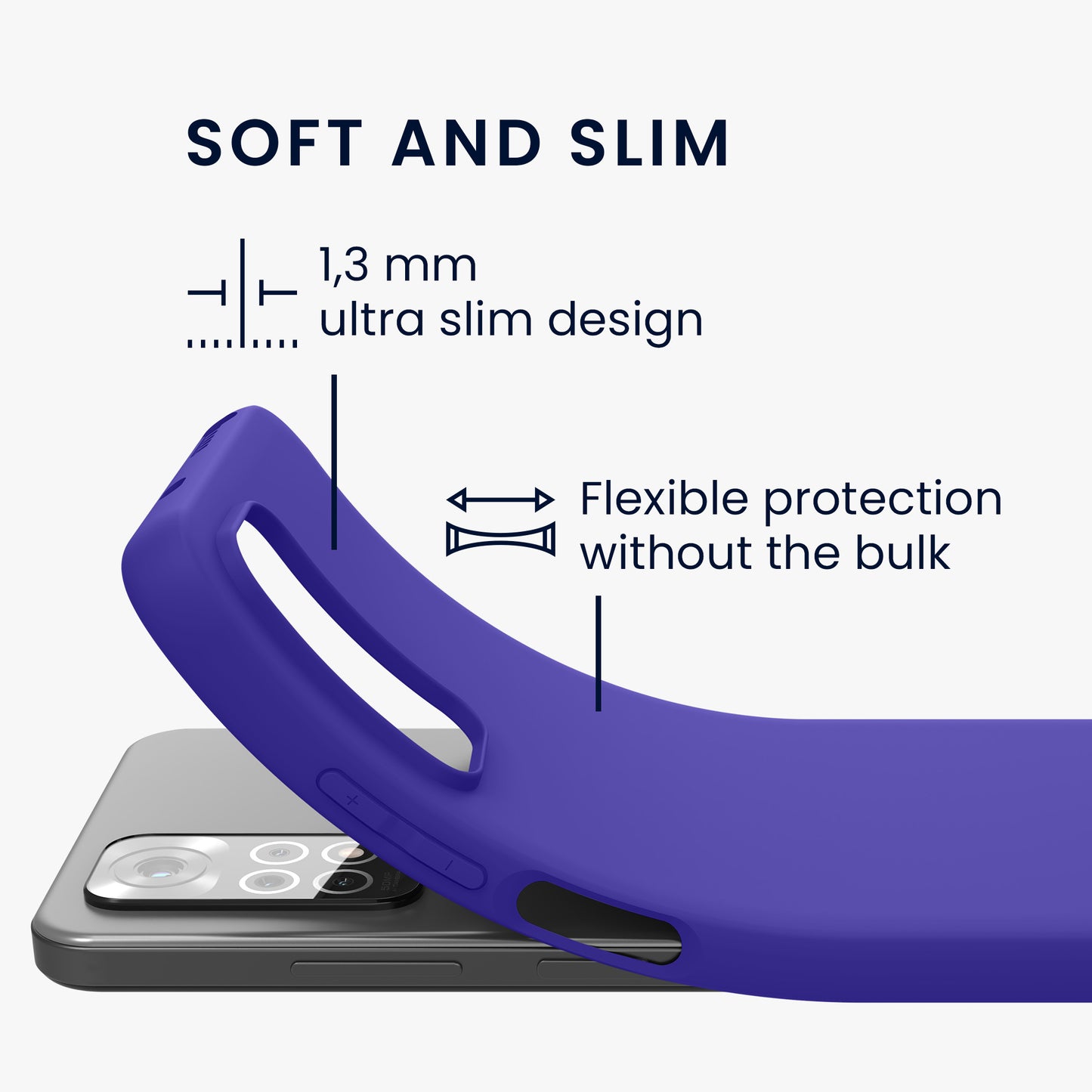 kwmobile Phone Case for Xiaomi Redmi Note 11 / Note 11S - Protective Cover