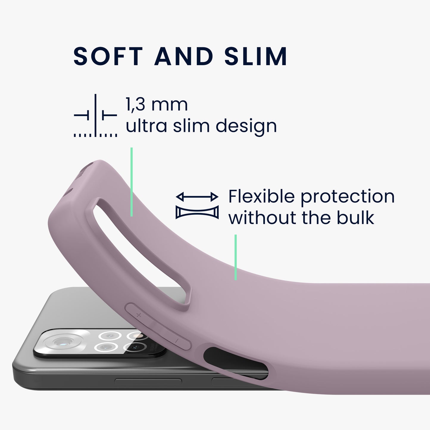 kwmobile Phone Case for Xiaomi Redmi Note 11 / Note 11S - Protective Cover