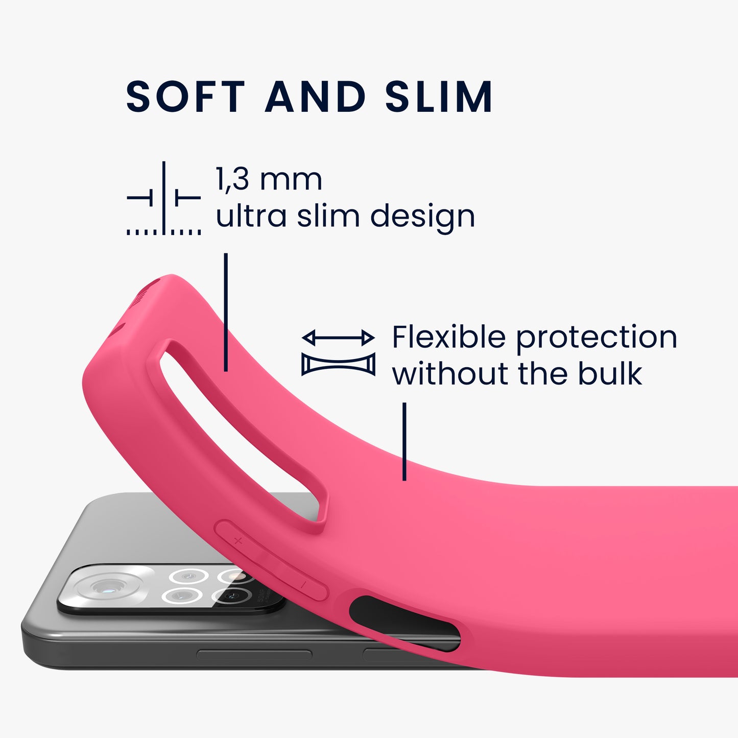kwmobile Phone Case for Xiaomi Redmi Note 11 / Note 11S - Protective Cover