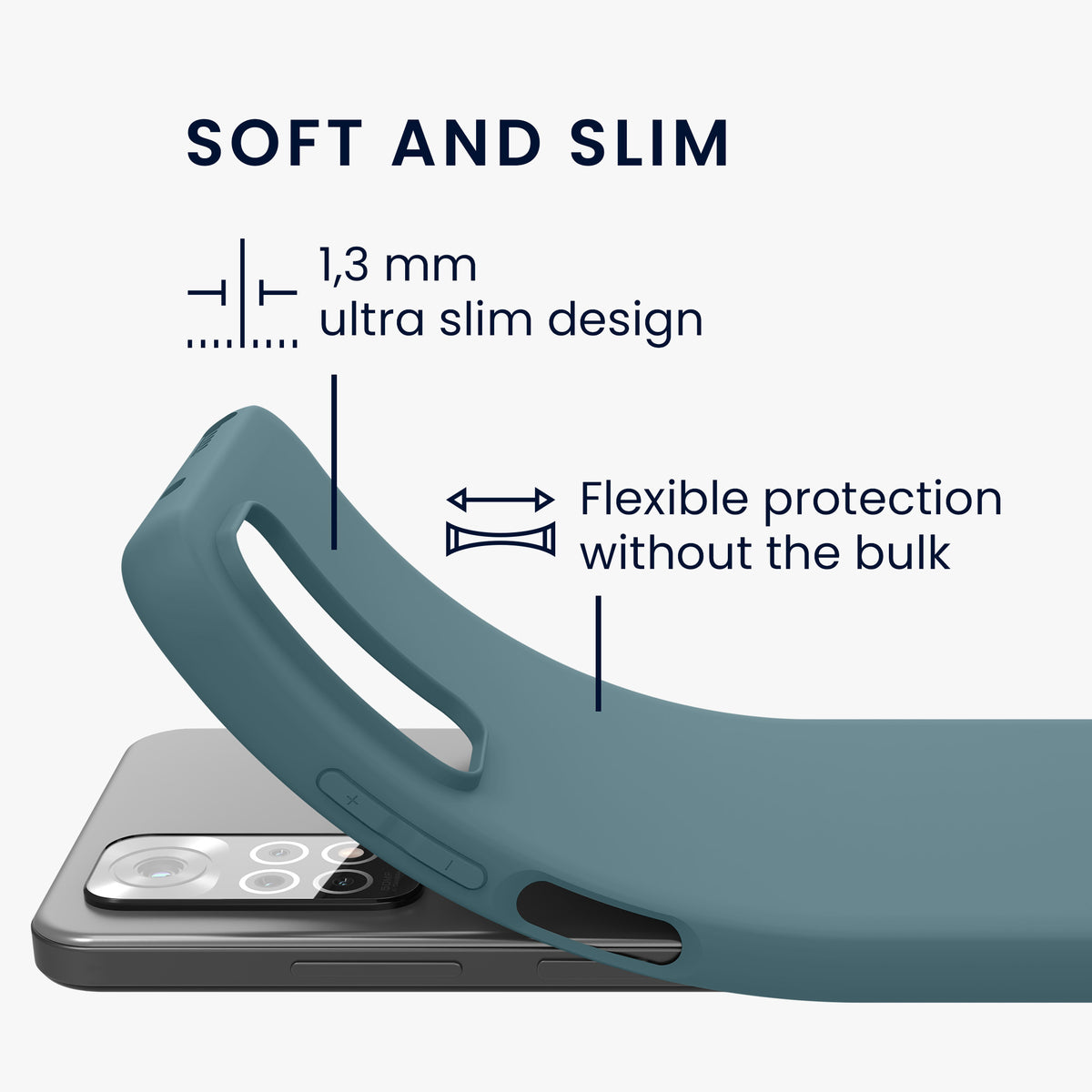 kwmobile Phone Case for Xiaomi Redmi Note 11 / Note 11S - Protective Cover