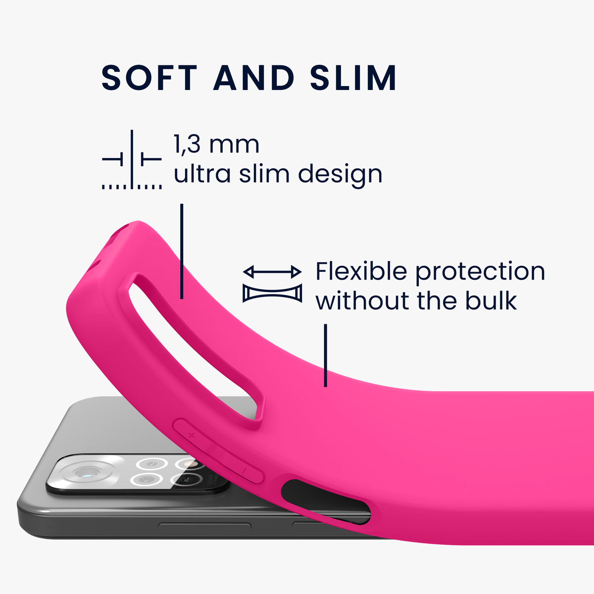 kwmobile Phone Case for Xiaomi Redmi Note 11 / Note 11S - Protective Cover