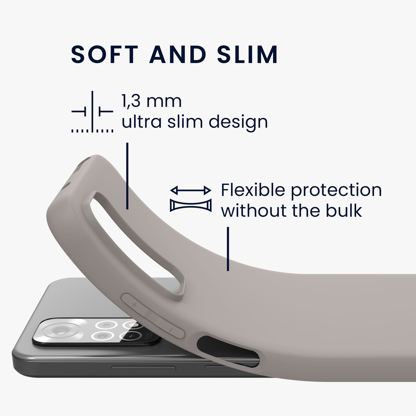 kwmobile Phone Case for Xiaomi Redmi Note 11 / Note 11S - Protective Cover