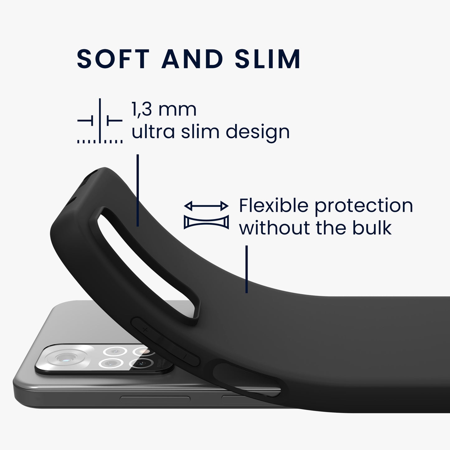 kwmobile Phone Case for Xiaomi Redmi Note 11 / Note 11S - Protective Cover