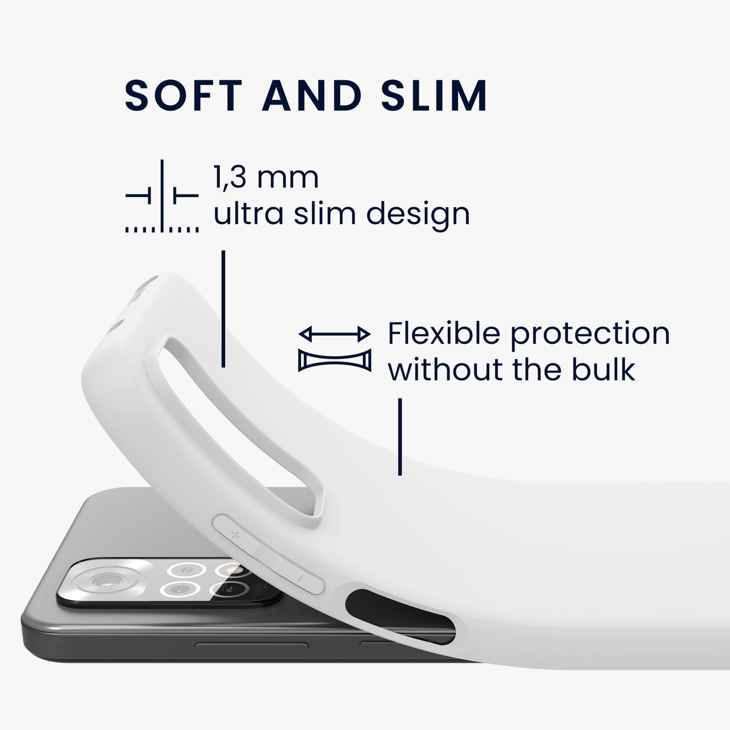 kwmobile Phone Case for Xiaomi Redmi Note 11 / Note 11S - Protective Cover