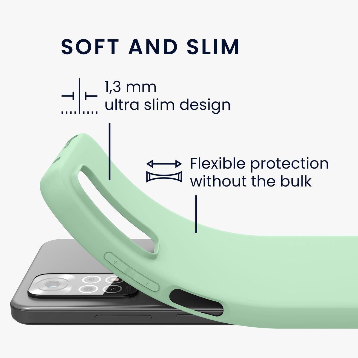 kwmobile Phone Case for Xiaomi Redmi Note 11 / Note 11S - Protective Cover
