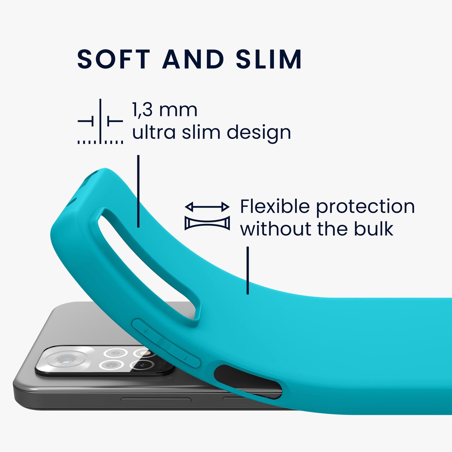 kwmobile Phone Case for Xiaomi Redmi Note 11 / Note 11S - Protective Cover