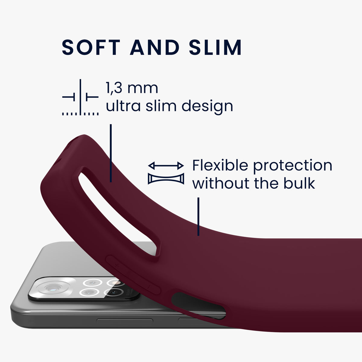 kwmobile Phone Case for Xiaomi Redmi Note 11 / Note 11S - Protective Cover