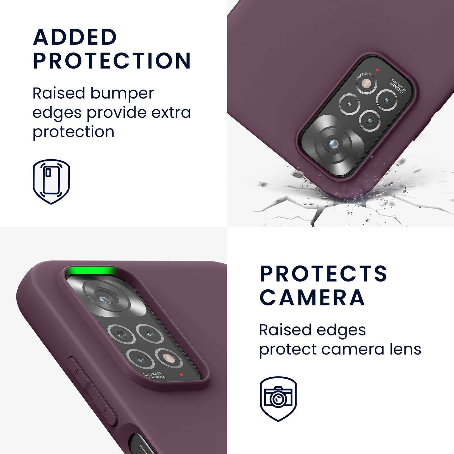 kwmobile Phone Case for Xiaomi Redmi Note 11 / Note 11S - Protective Cover