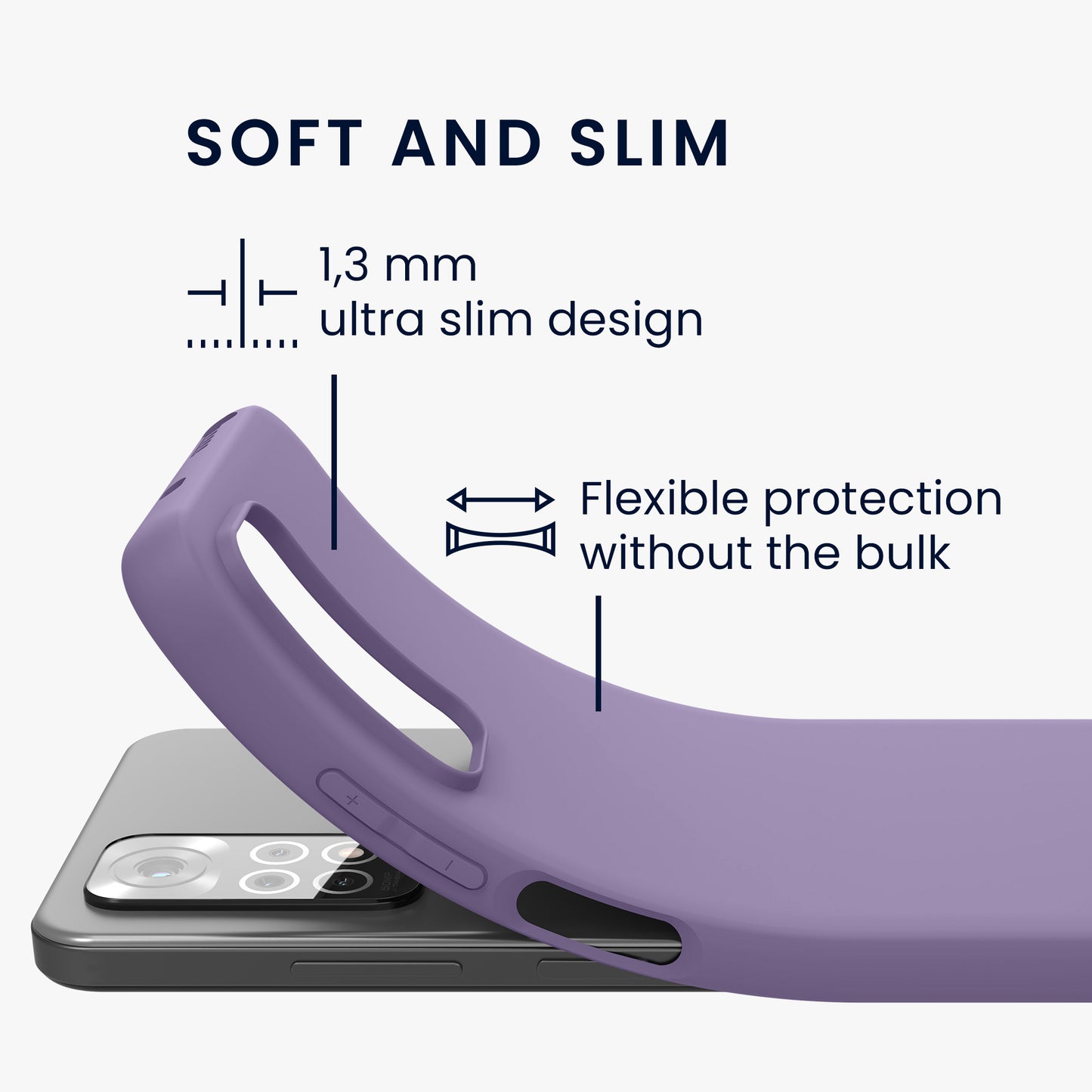 kwmobile Phone Case for Xiaomi Redmi Note 11 / Note 11S - Protective Cover