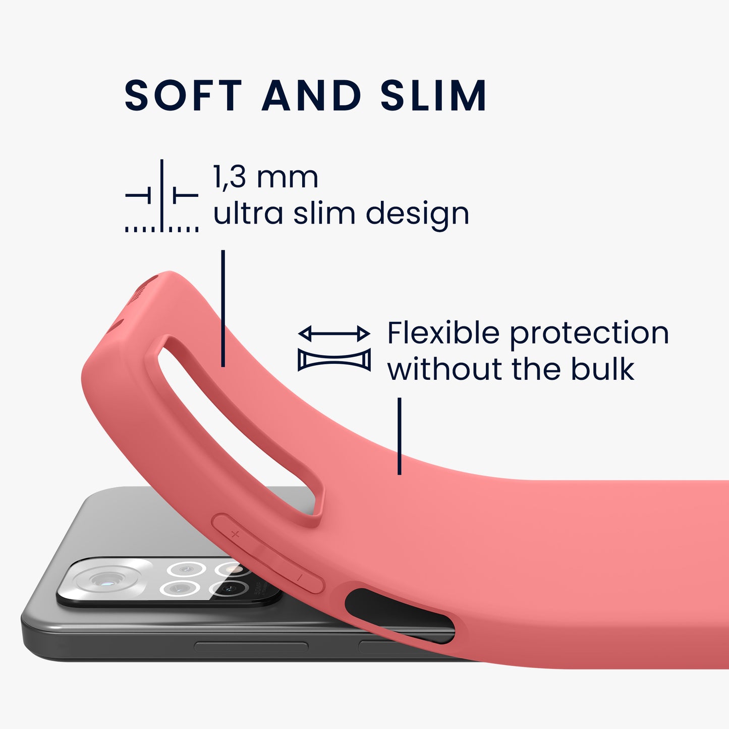 kwmobile Phone Case for Xiaomi Redmi Note 11 / Note 11S - Protective Cover
