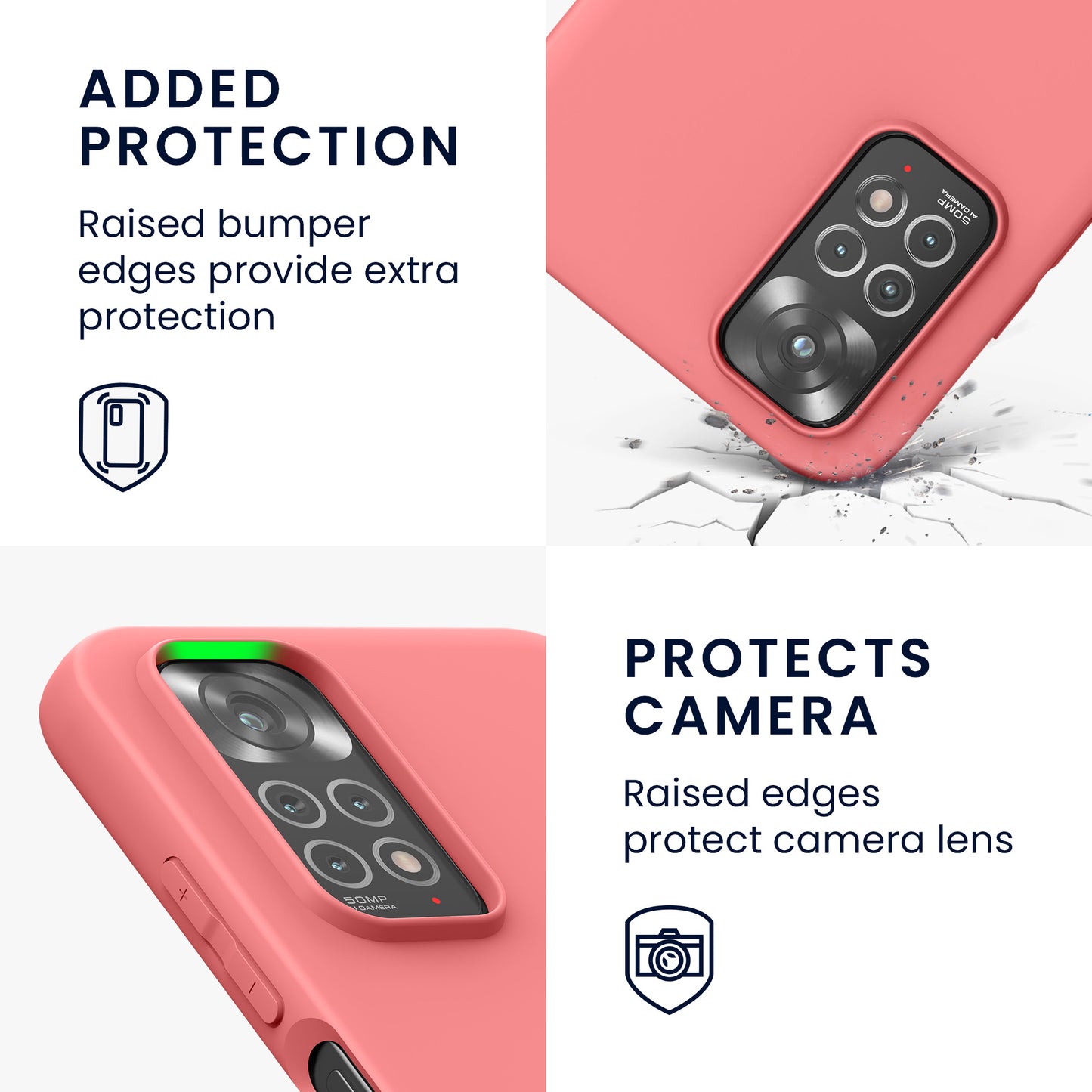 kwmobile Phone Case for Xiaomi Redmi Note 11 / Note 11S - Protective Cover