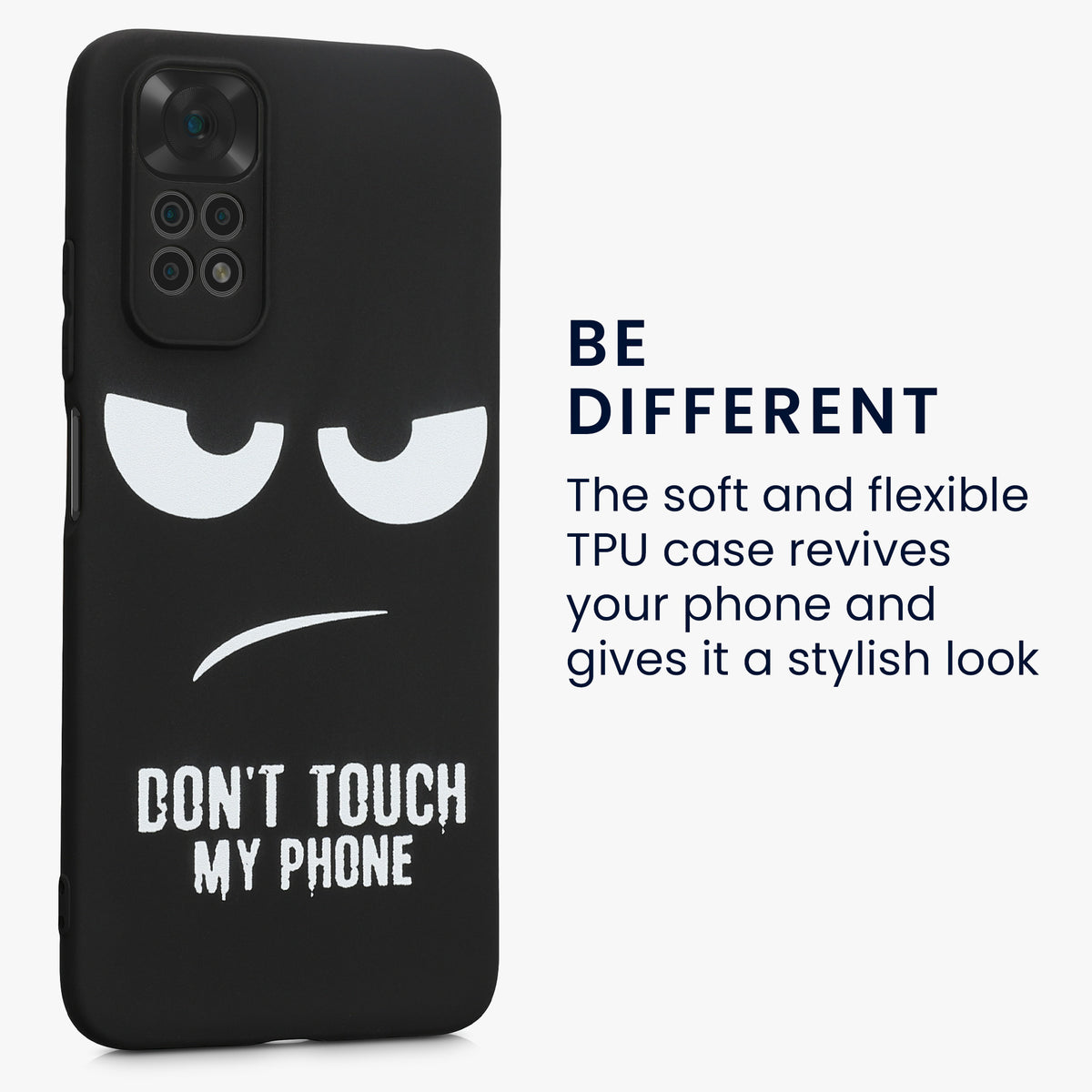 Xiaomi Redmi Note 11 / Note 11S Silicone Phone Case Don't touch my Phone
