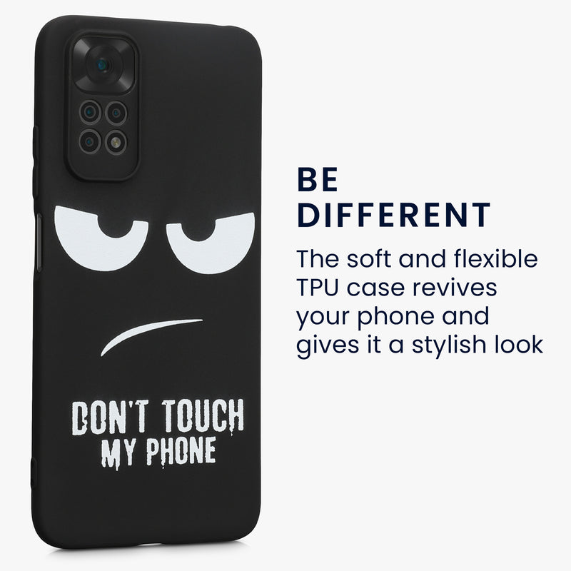 Xiaomi Redmi Note 11 / Note 11S Silicone Phone Case Don't touch my Phone