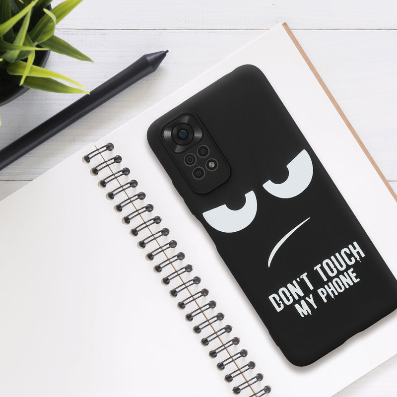 Xiaomi Redmi Note 11 / Note 11S Silicone Phone Case Don't touch my Phone