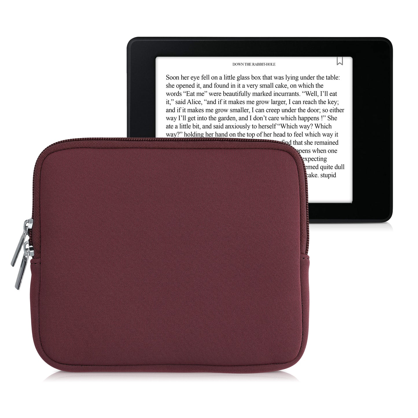 kwmobile Schutztasche für eReader - Neopren Tasche Hülle Cover Case Schutzhülle Mulberry - 17,5 x 14,7 x 1 cm Innenmaße Mulberry  