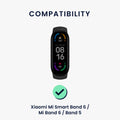 kwmobile Uhrenarmband für Xiaomi Mi Smart Band 6 / Mi Band 6 / Band 5 Armband Fitnesstracker Band Set Ersatzarmband Smartwatch