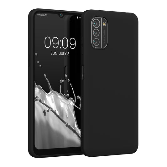 kwmobile Handyhülle für Nokia G21 / G11 Hülle - TPU Case - Kabelloses Laden - Schutzhülle Cover in Schwarz Schwarz  