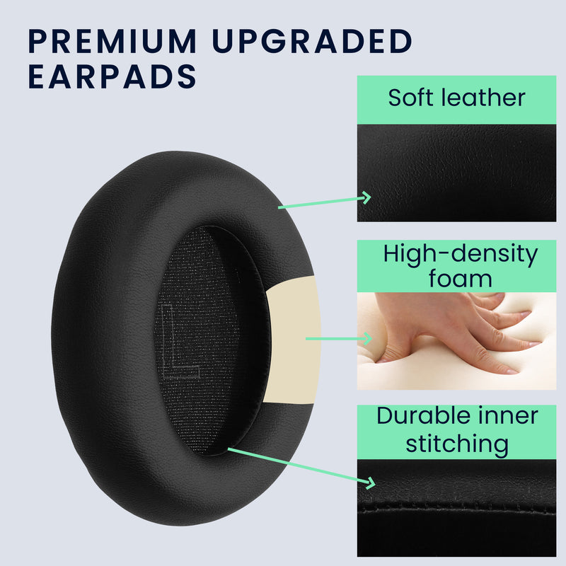 kwmobile Ear Pads for Anker Soundcore Life Q35 / Q30 Earpads Replacement Ear Pads Headphone Replacement Parts Headphone Replacement Cushions for Over-Ear Headphones