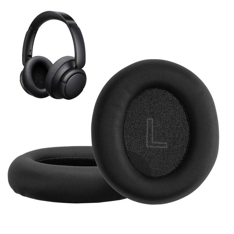kwmobile 2x Ohr Polster für Anker Soundcore Life Q35 / Q30 Ohrpolster - Ersatz Ohrpolster - Kopfhörer Ersatzteile - Kopfhörer Ersatzpolster für Over Ear Headphones Schwarz  