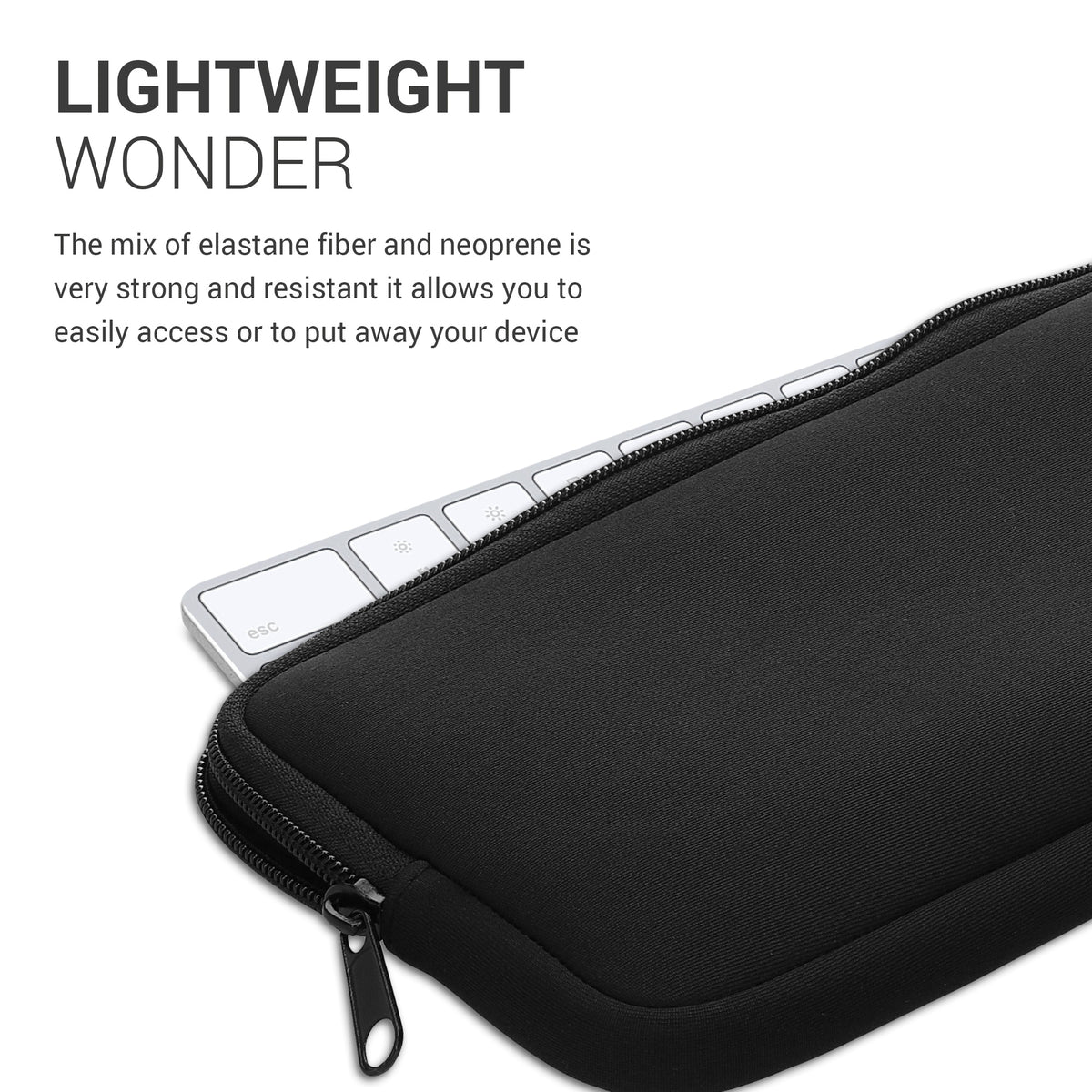 Logitech K380 Keyboard Case Black Neoprene