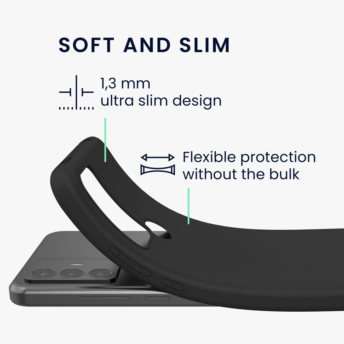 TCL 30 E / 30 SE Case Matt Silicone