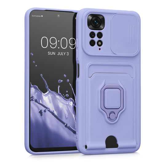 kwmobile Phone Case Compatible with Xiaomi Redmi Note 11 / Note 11S Soft Case with Camera Protection Card Slot