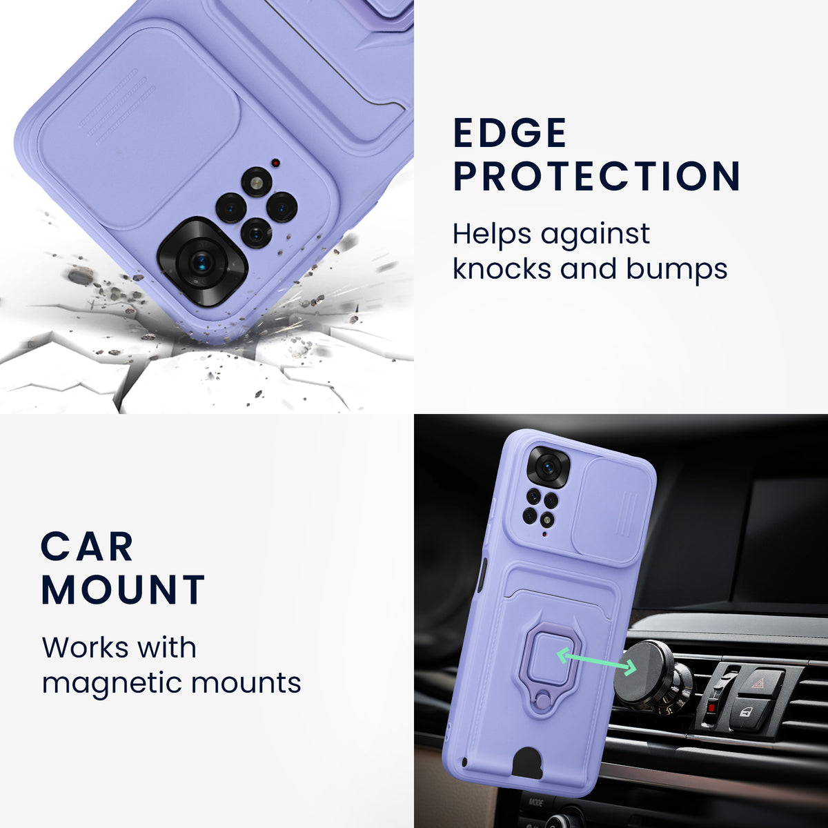 Xiaomi Redmi Note 11 / Note 11S Wallet Case Silicone with Camera Cover