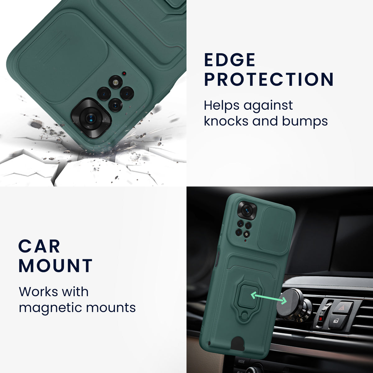 Xiaomi Redmi Note 11 / Note 11S Wallet Case Silicone with Camera Cover
