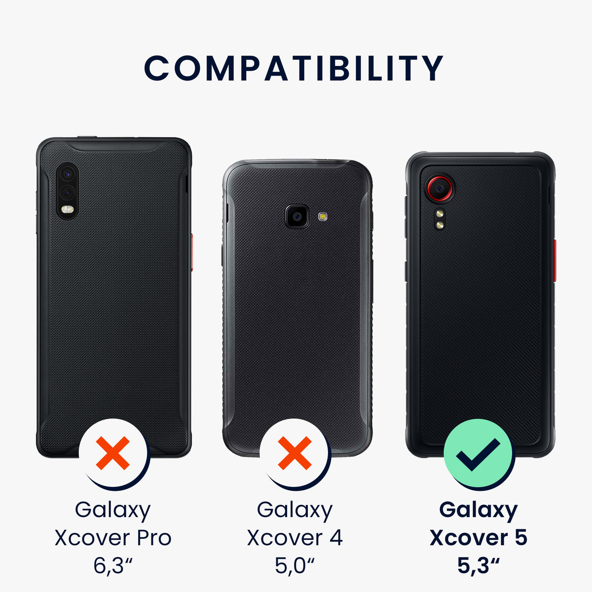 kwmobile Necklace Case compatible with Samsung Galaxy Xcover 5 Case