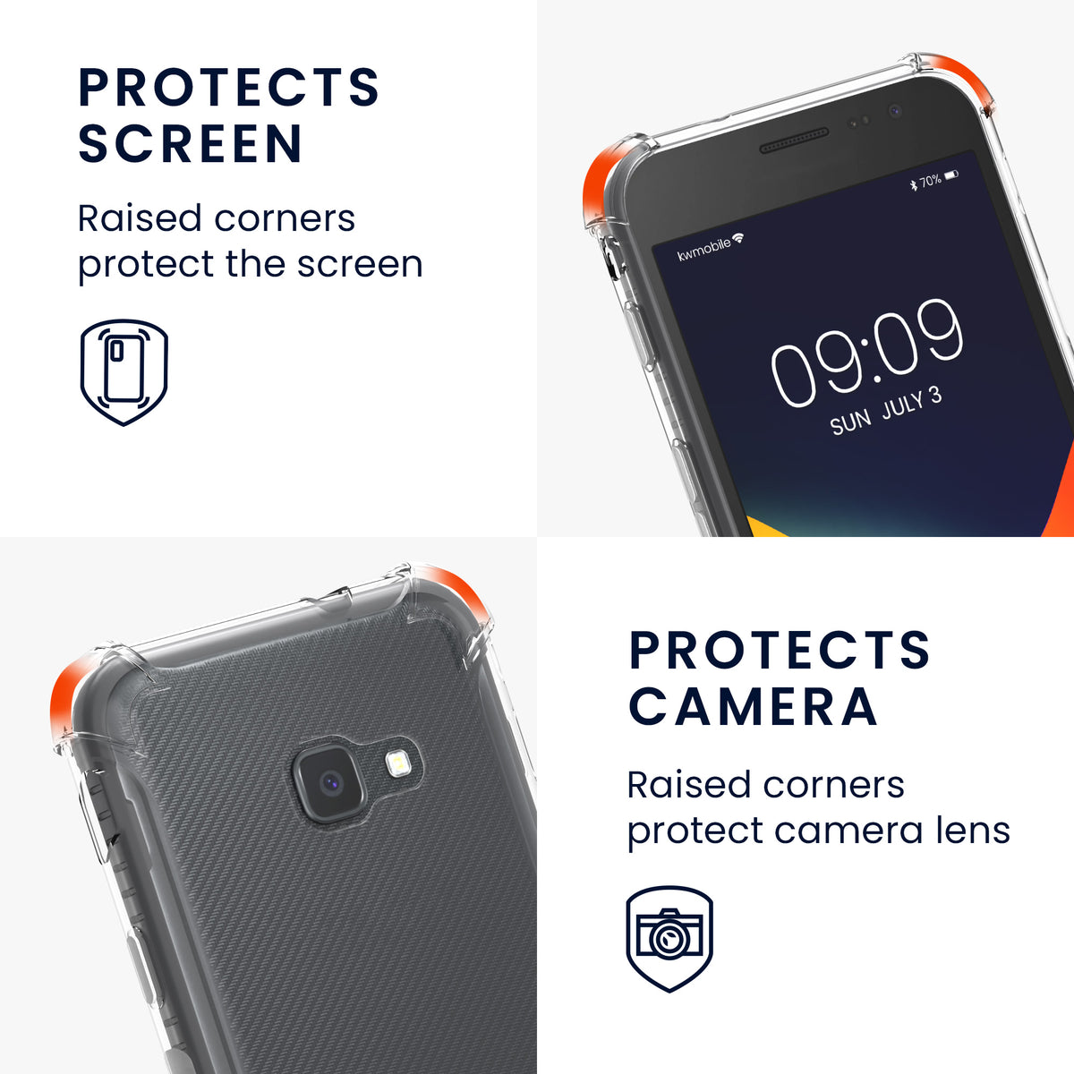kwmobile Necklace Case compatible with Samsung Galaxy Xcover 4 / 4S Cover