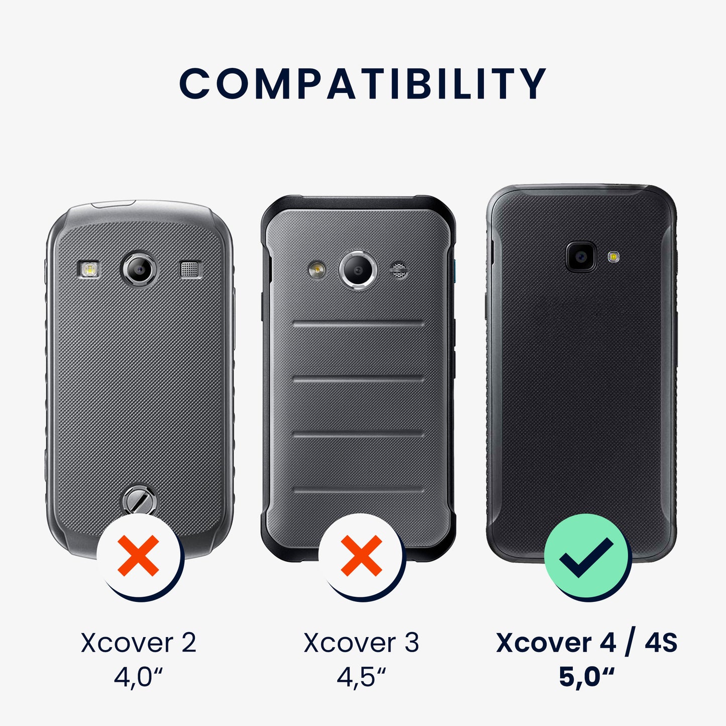 kwmobile Necklace Case compatible with Samsung Galaxy Xcover 4 / 4S Cover