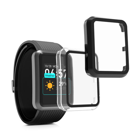 kwmobile Glass Case for Huawei Watch D Protective Cover Full-Body Fitness Tracker Case Set