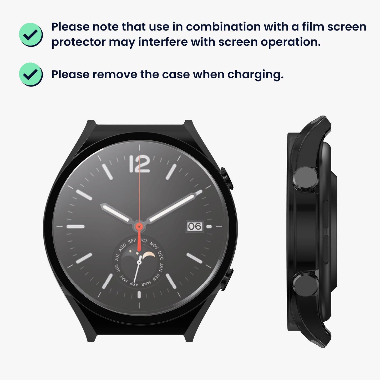 2x Full Body Protective Case for Xiaomi Watch S1
