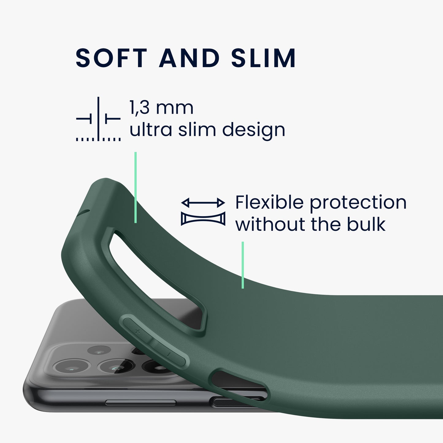 kwmobile Case for Samsung Galaxy A23 4G / 5G - Wireless Charging - Protective Cover