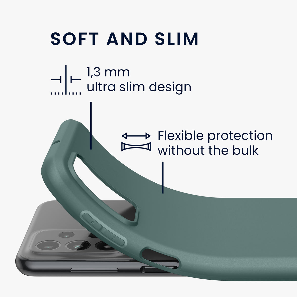 kwmobile Case for Samsung Galaxy A23 4G / 5G - Wireless Charging - Protective Cover