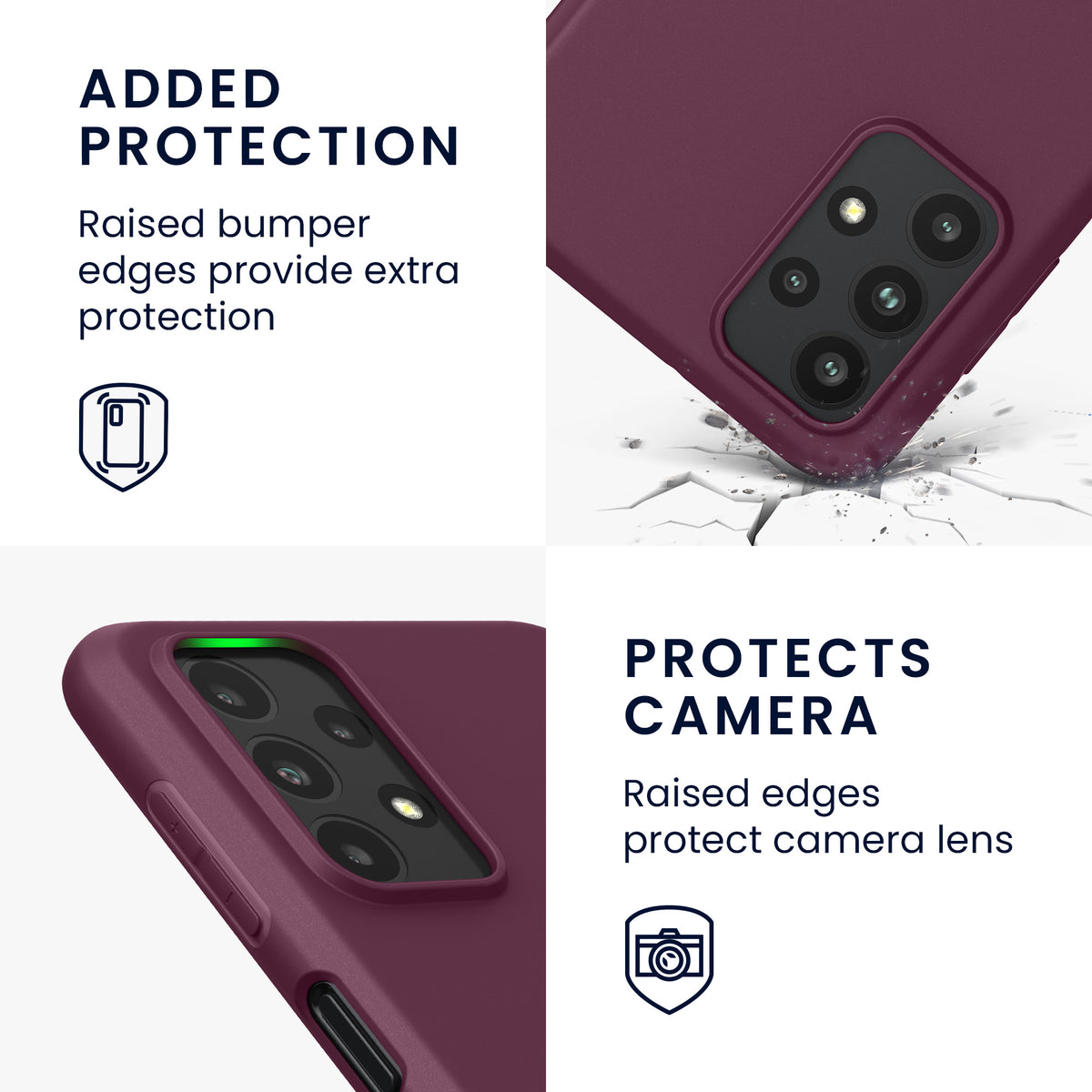 kwmobile Case for Samsung Galaxy A23 4G / 5G - Wireless Charging - Protective Cover