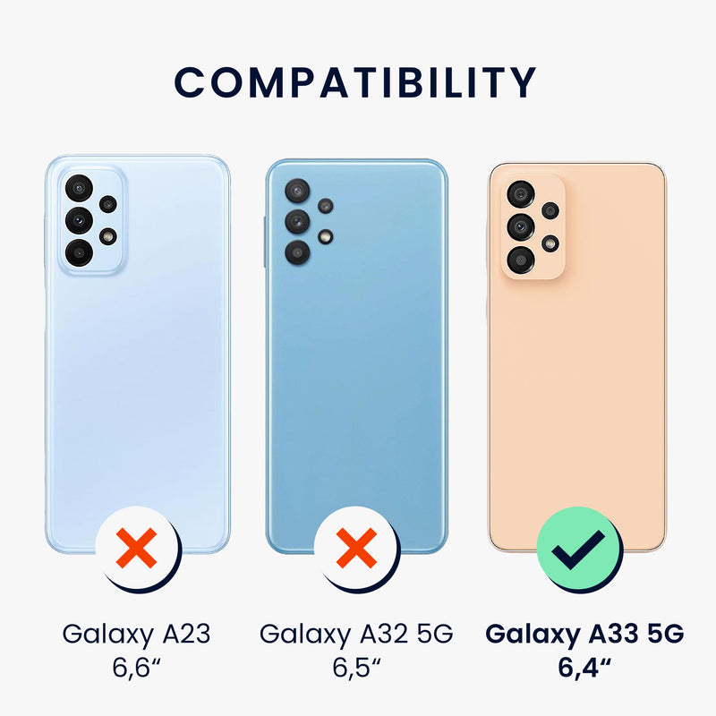 kwmobile Cell Phone Case for Samsung Galaxy A33 5G Case - Wireless Charging - Protective Cover