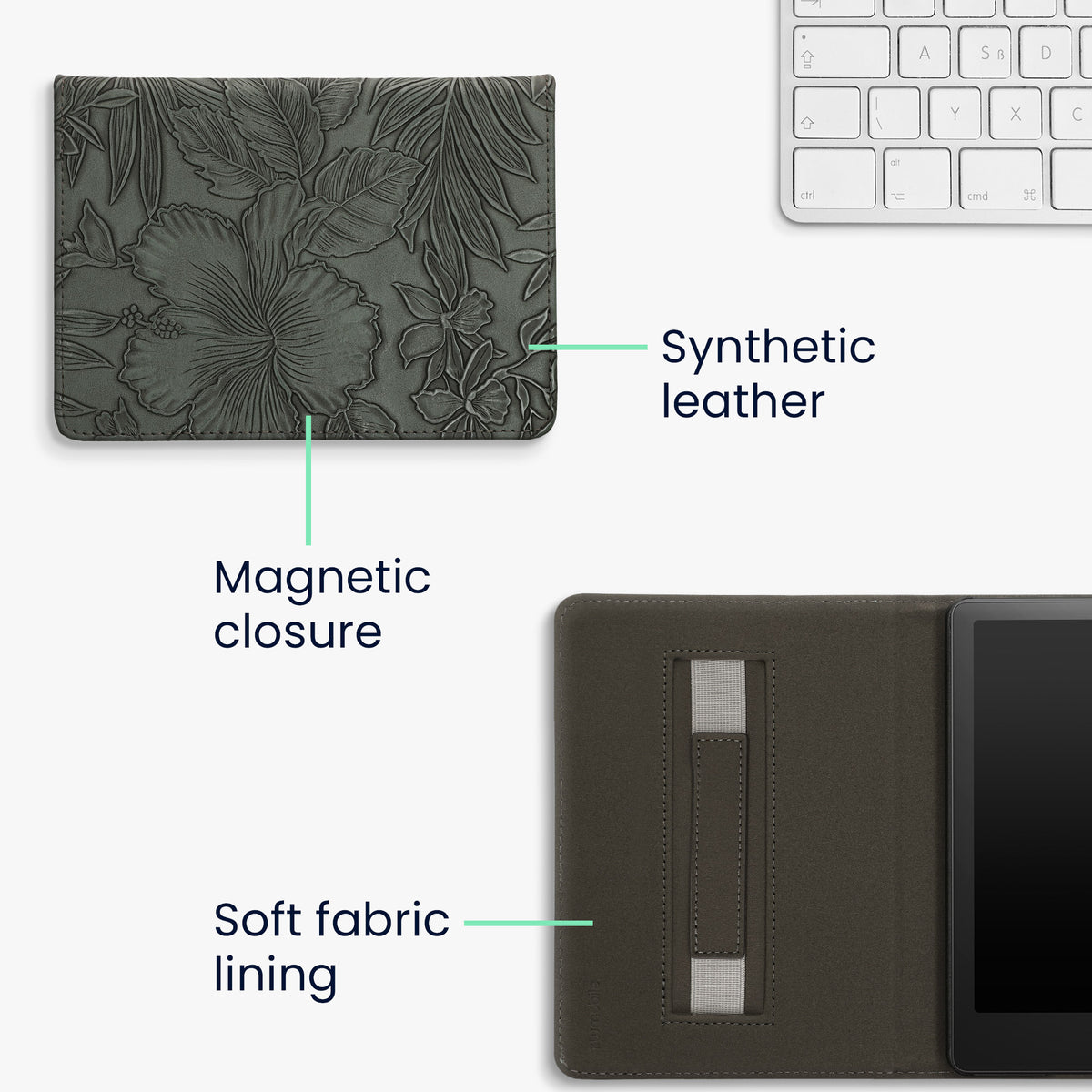 Flip Case with Hand Strap for Kindle Paperwhite 11th Generation 2021 Just One More Chapter